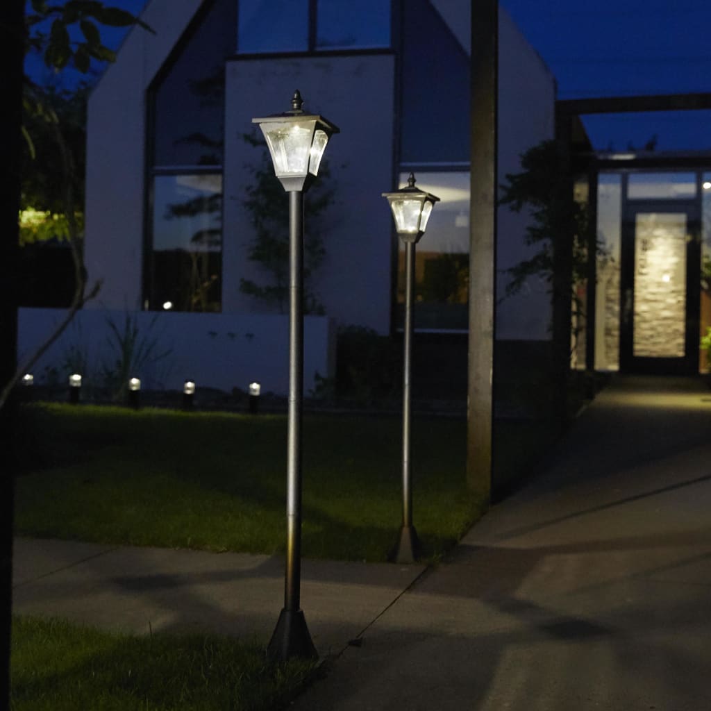 Luxform Lampione Solare a LED da Giardino Casablanca Nero 31159