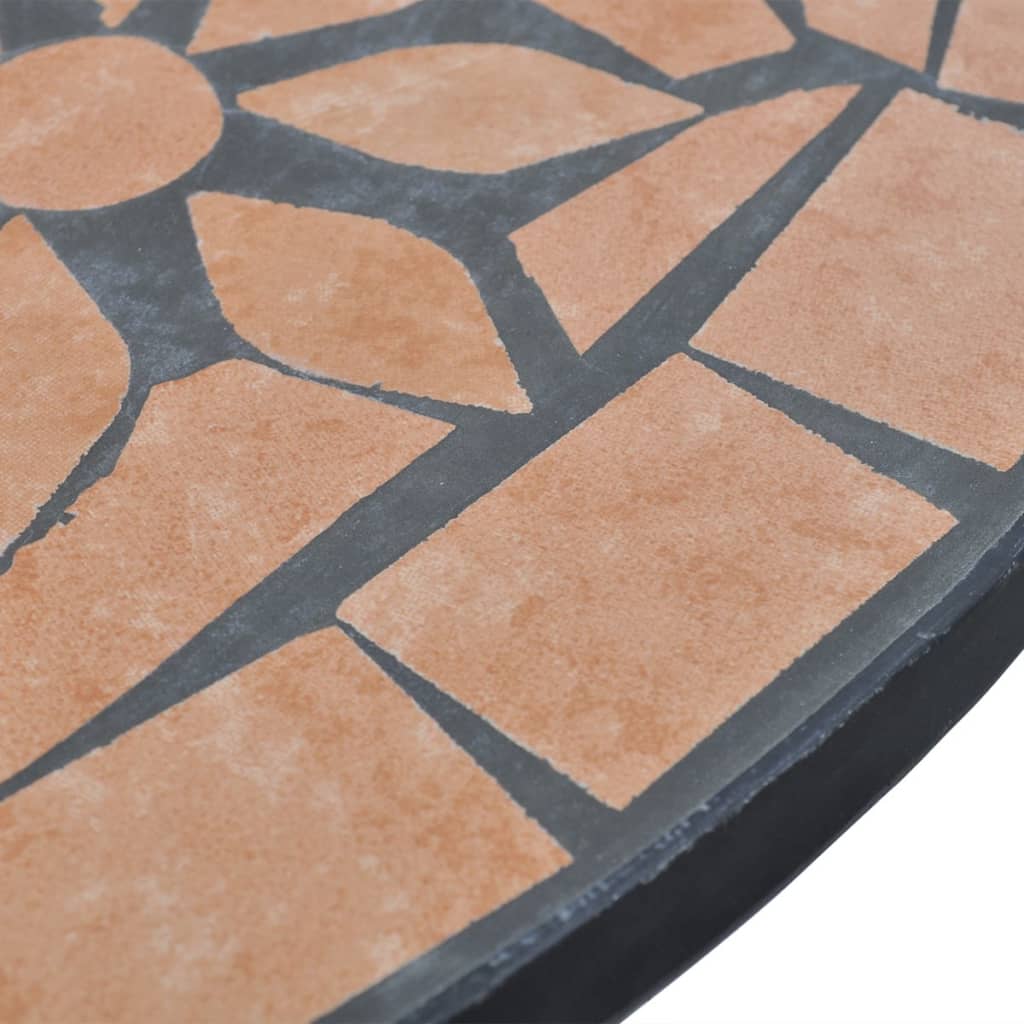 vidaXL Tavolo da Bistrot Terracotta 60 cm a Mosaico