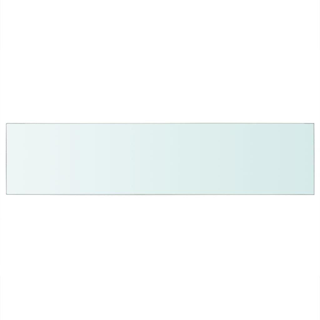 vidaXL Mensola in Vetro Trasparente 110x25 cm