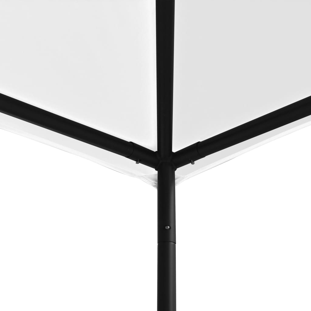 vidaXL Gazebo da Giardino 4x4x3 m Bianco 180 g/m²