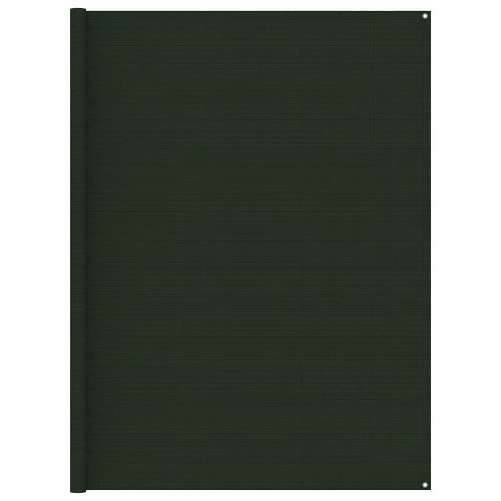 vidaXL Tappeto da Tenda 250x250 cm Verde Scuro