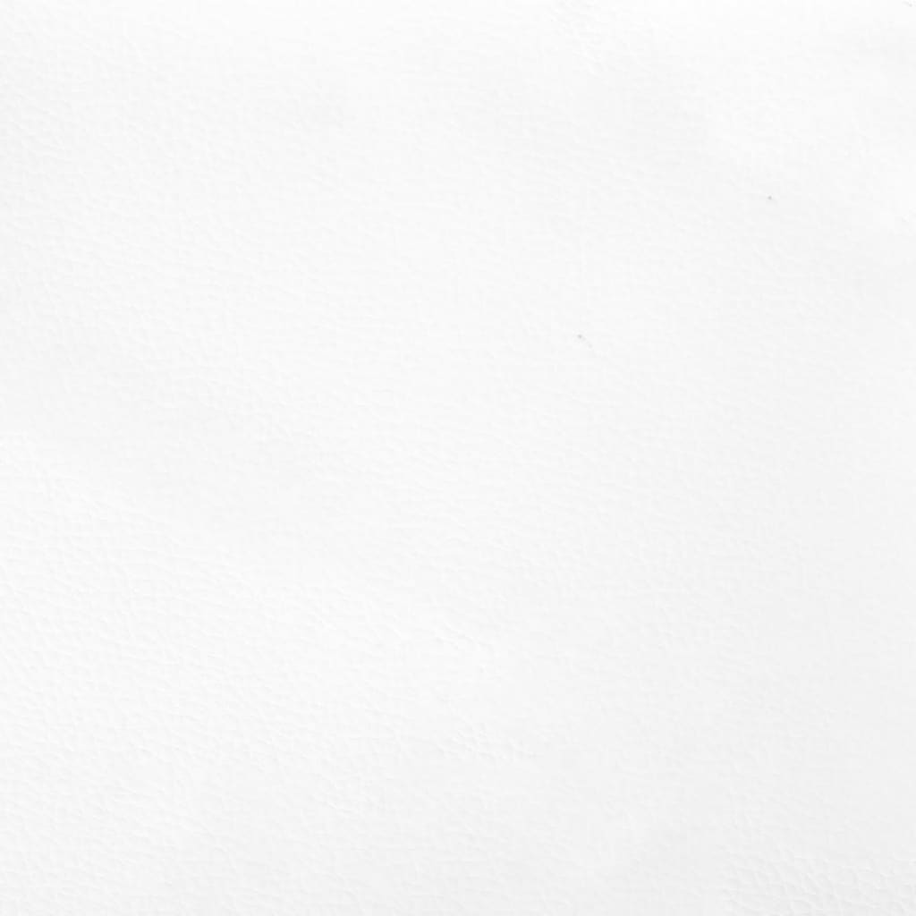vidaXL Giroletto a Molle con Materasso Bianco 80x200 cm in Similpelle