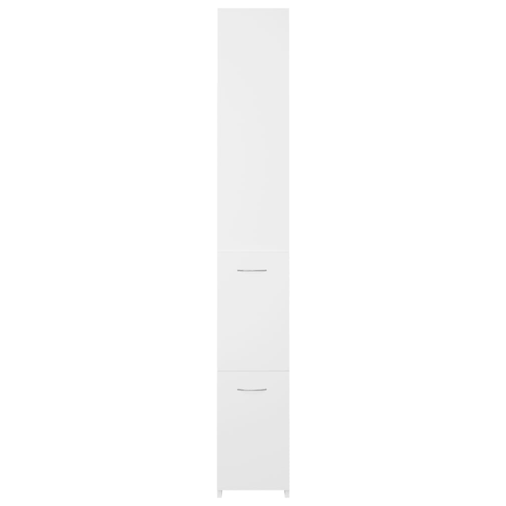 vidaXL Armadietto da Bagno Bianco 25x26,5x170 cm in Legno Multistrato