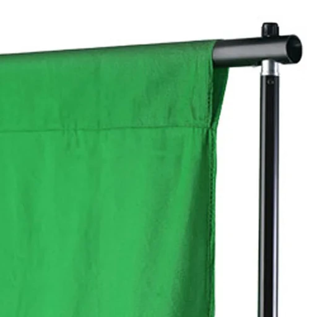 vidaXL Fondale in Cotone Verde 500x300 cm per Croma Key
